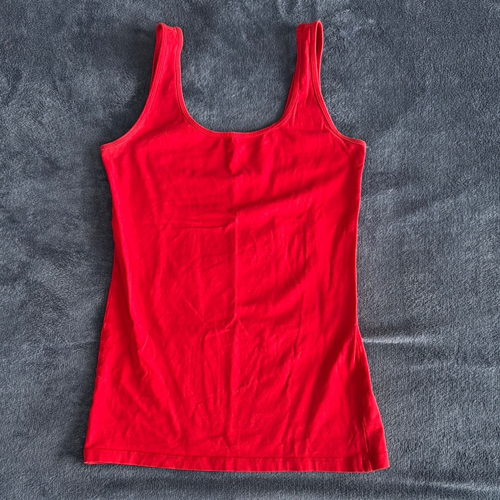 Red Sleeveless Women's Top